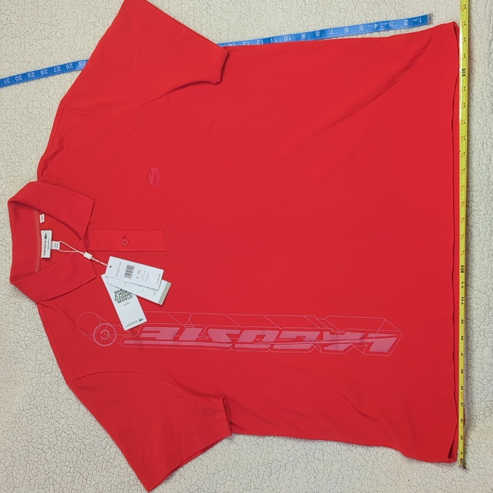 NWT Lacoste Polo shirt quick dry athletic material